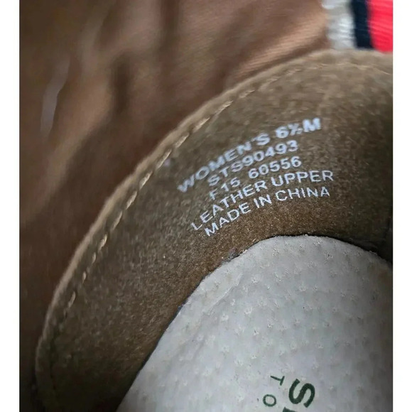 Sperry Women's Harlow Cognac Ankle Boot Nubuck Leather Size 6.5 B - Picture 5 of 9